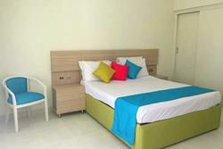 Red Sea - Safaga. Surf and Dive Lodge at Shams Beach Hotel. Double bedroom.